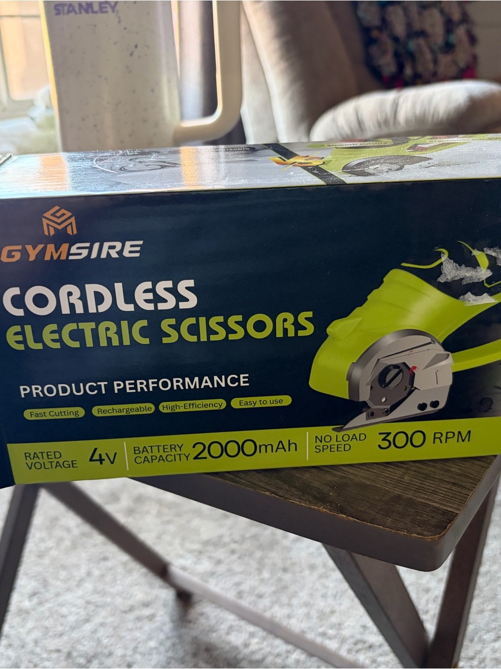 Gymsire Cordless Electric Scissors - Lime Green/Black